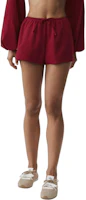 (Women) Alo Yoga Solid Color High-Waist Lightweight Tie Shorts for Women W6598R (Women) Alo Yoga Solid Color High-Waist Lightweight Tie Shorts for Women W6598R