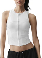 (Women) Alo Yoga Solid Color Sleeveless Zip Tank Top W2830R (Women) Alo Yoga Solid Color Sleeveless Zip Tank Top W2830R