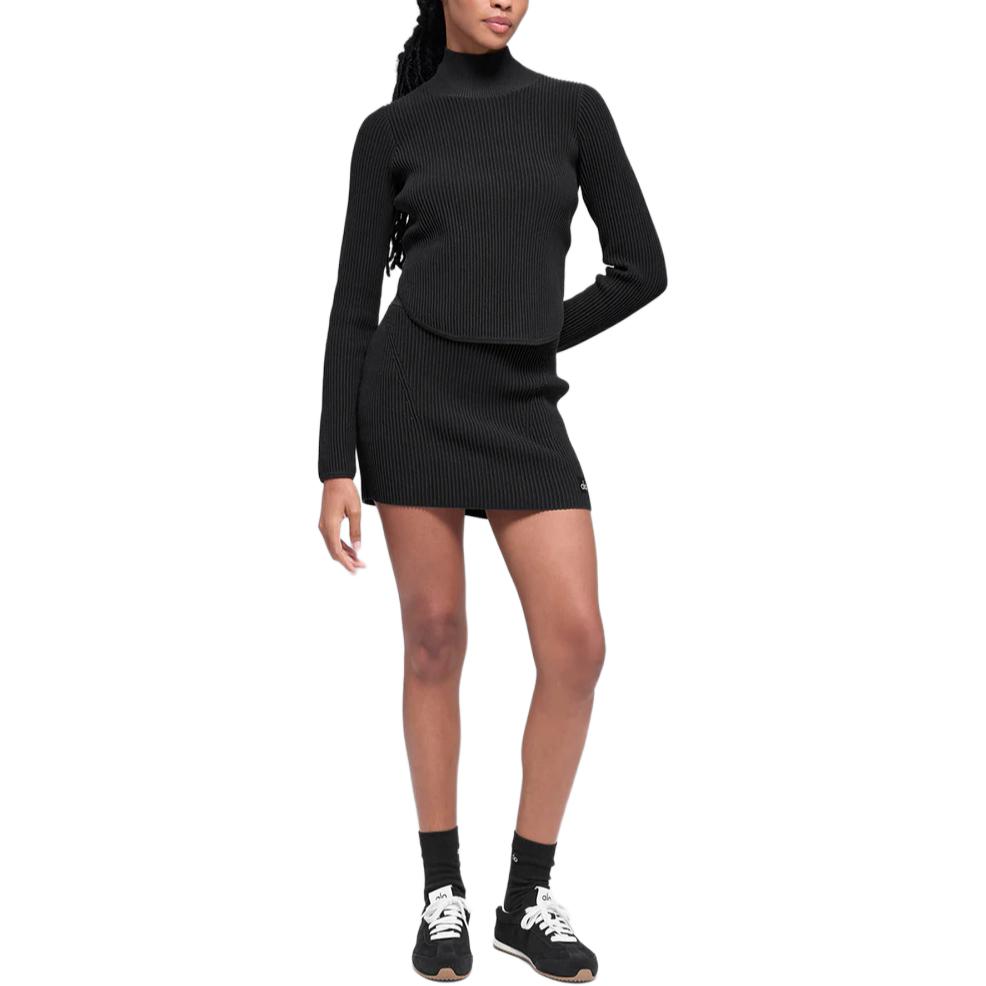 (Women) Alo Yoga Solid Color Slim Fit Short Casual Skirt W6542R