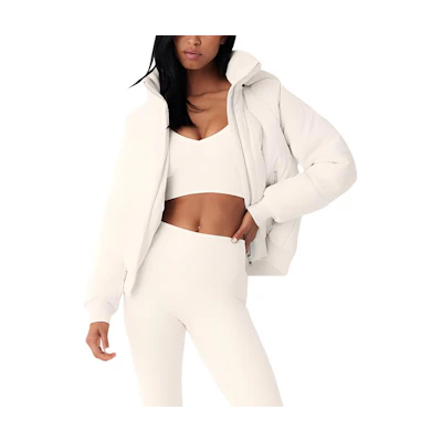 (Women) Alo Yoga Solid Color Zip-Up Puffer Jacket . w4445r
