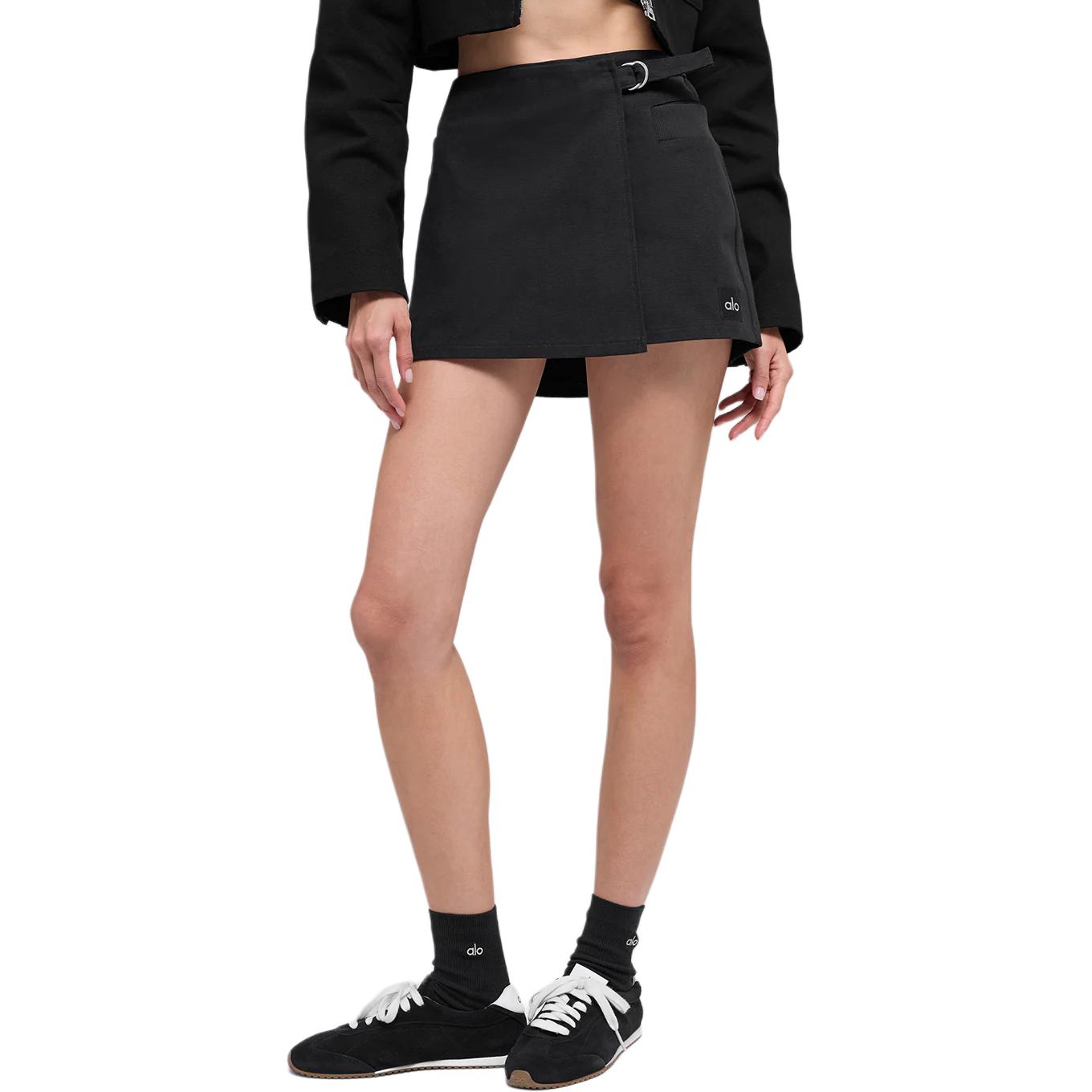 (Women) Alo Yoga Solid Logo Mid-Rise Mini Casual Skirt W6507R