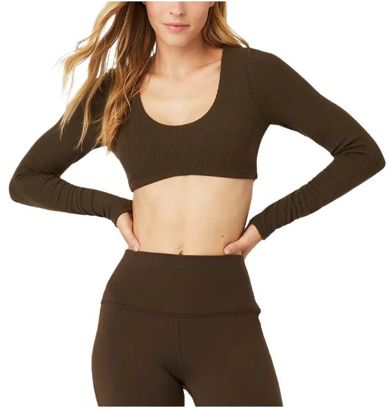 women-alo-yoga-solid-ribbed-long-sleeve-bra-espresso-w3720-r