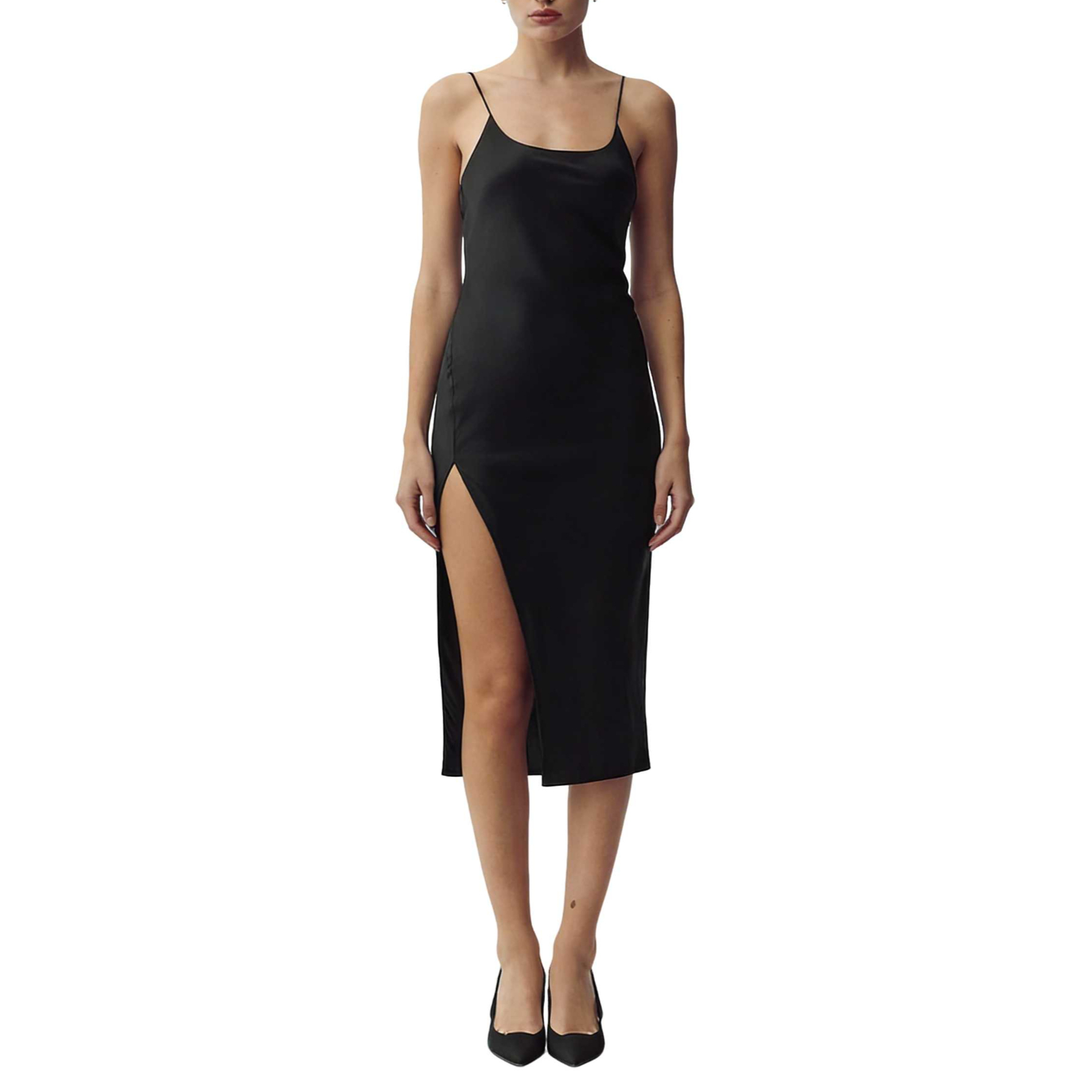(Women) Alo Yoga Solid Silk Slip Dress. W8364P