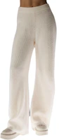(Women) Alo Yoga Solid Wide-Leg Relaxed Pants Ivory White W54200P-03299 (Women) Alo Yoga Solid Wide-Leg Relaxed Pants Ivory White W54200P-03299