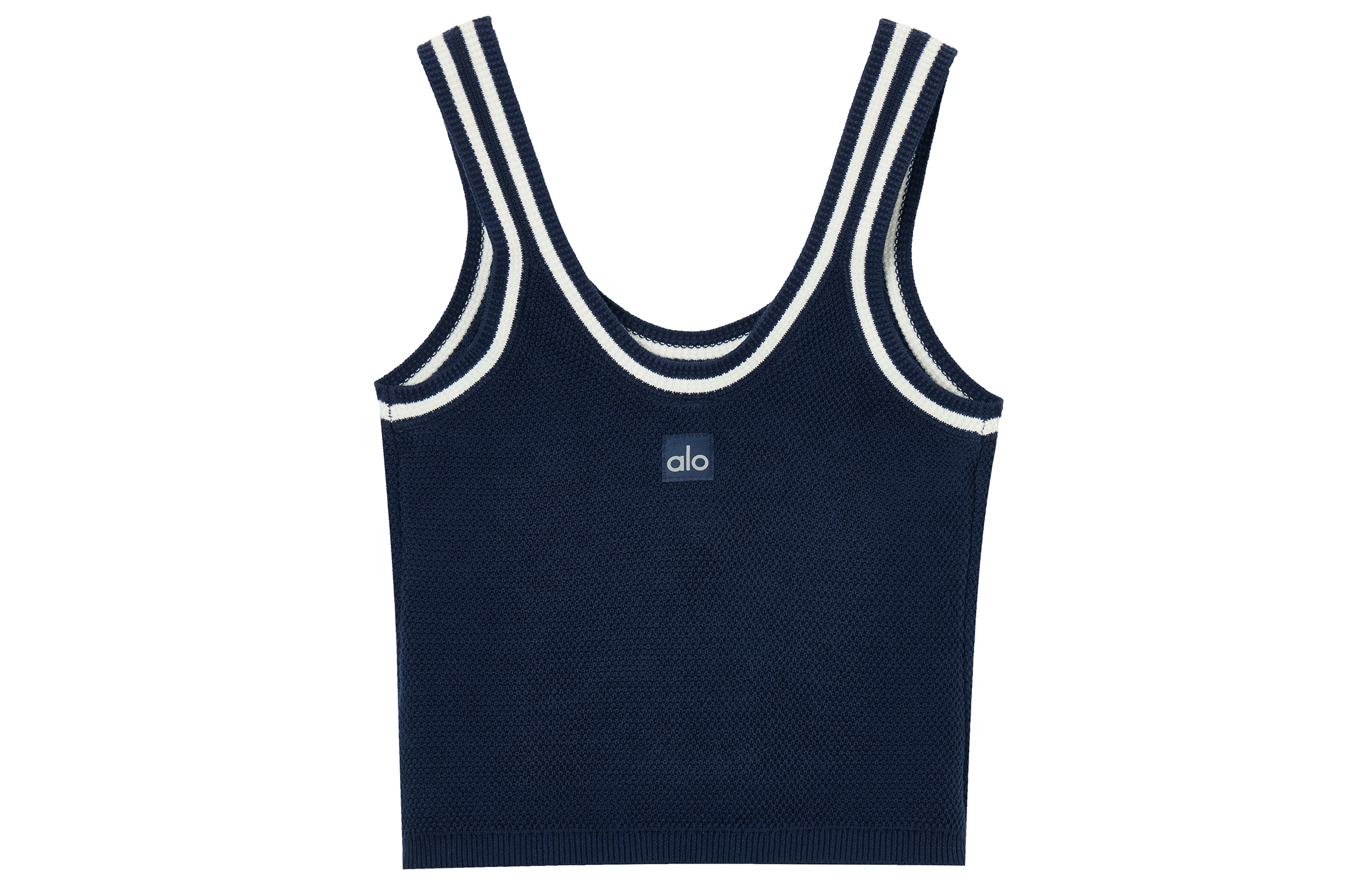 (Women) Alo Yoga Striped Slim Knit Sleeveless Tank Top W2792R