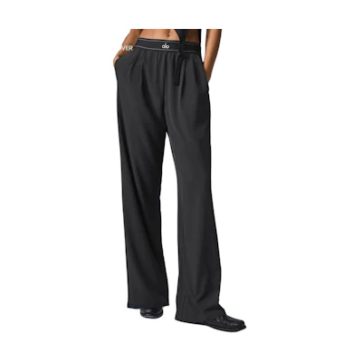 (Women) Alo Yoga Suit Up High-Waist Relaxed Stretch Wide-Leg Trousers for Women. W54187R
