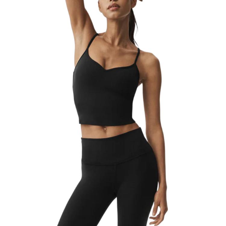 (Women) Alo Yoga Thin Strap V-Neck Solid Color Cami W9930R