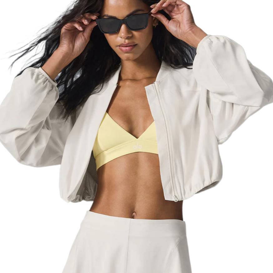 (Women) Alo Yoga Tiebreaker Jacket - Casual, Comfy, Sweat-Wicking Outerwear W4593R