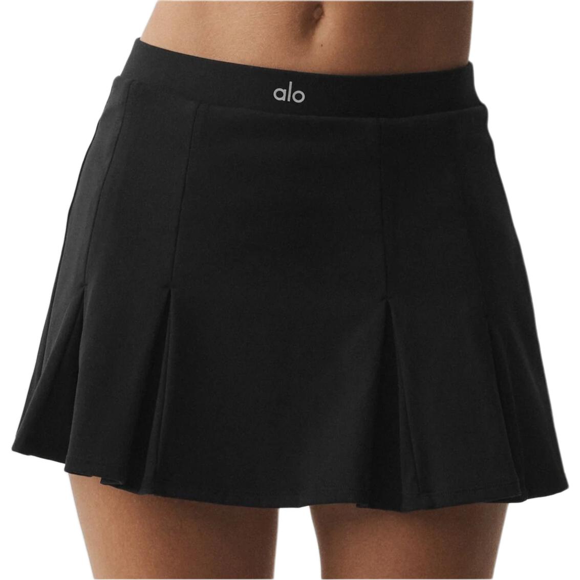 (Women) Alo Yoga Topspin Tennis Skirt - Breathable Pleated Elastic Waist. W6596R