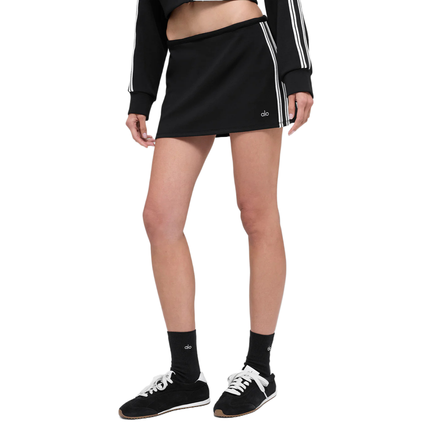 (Women) Alo Yoga Track Star Mini Low-Rise Casual Skirt Shorts W6523R