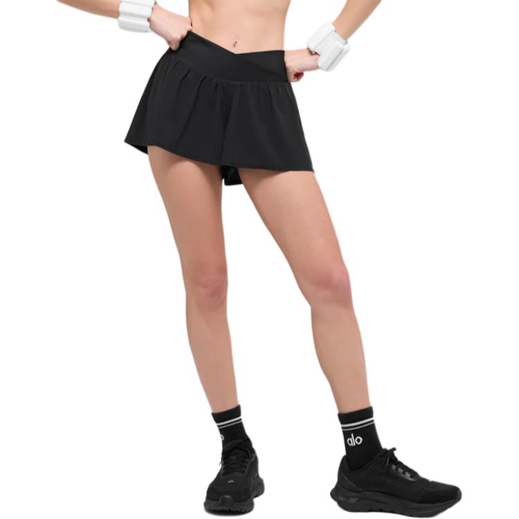(Women) Alo Yoga V-Cute Lightweight Running Shorts - Stylish & Relaxed Fit W6536R