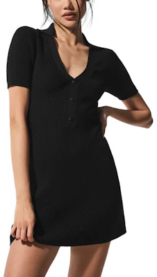 (Women) Alo Yoga V-Neck Slim Fit Short Sleeve Mini Dress W8315R Buy (Women) Alo Yoga V-Neck Slim Fit Short Sleeve Mini Dress W8315R