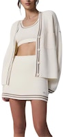 (Women) Alo Yoga Women’s Knit Cardigan with Striped Pocket and Button Design. w3847r (Women) Alo Yoga Women’s Knit Cardigan with Striped Pocket and Button Design. w3847r