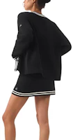 Shop (Women) Alo Yoga Women’s Knit Cardigan with Striped Pocket and Button Design. w3847r