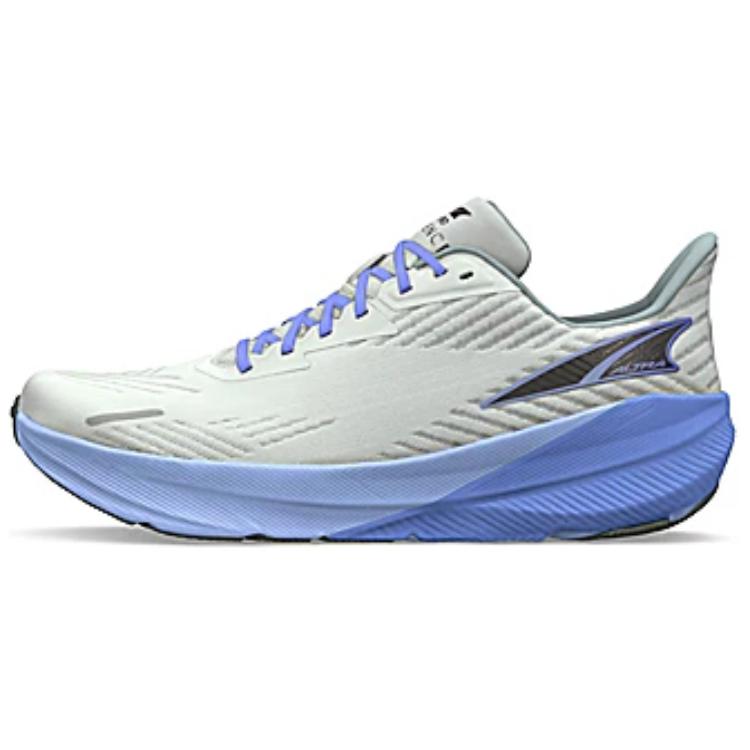 (Women) Altra FWD Experience White Blue Low-Top Running Shoes. AL0A82CJ254