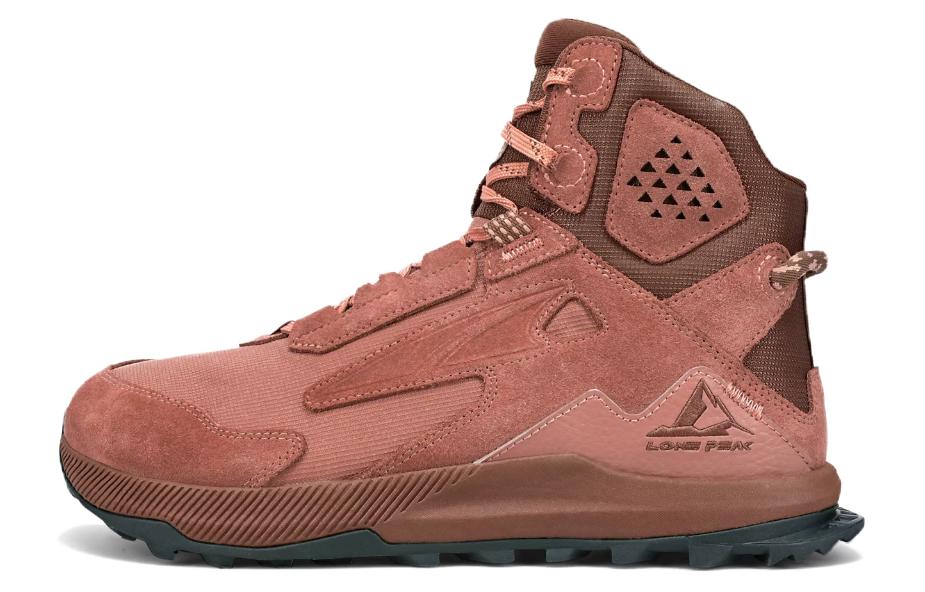 (Women) Altra Lone Peak Hiker 2 Brown High-Top Outdoor Hiking Shoes AL0A7R7H990