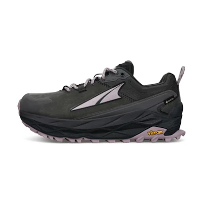 (W) Altra Olympus 5 Black Purple Cushioned Slip-Resistant Running Shoes