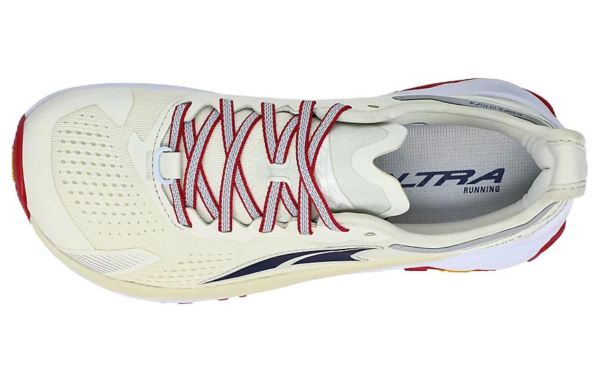 Shop (W) Altra Olympus 5 Lage Hardloopschoen, Off-White/Rood AL0A7R74141