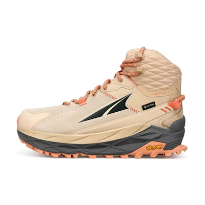 (W) Altra Olympus 5 Mid Trail Running Shoes Sand Color