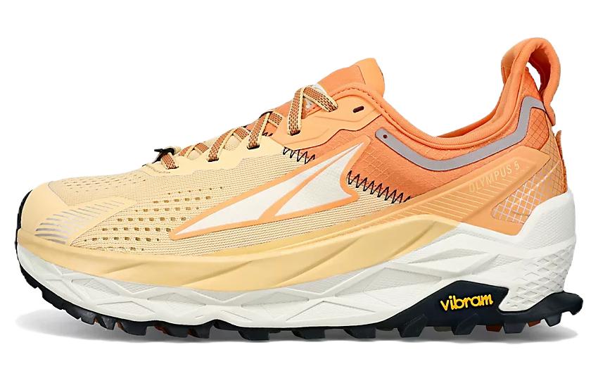 Buy (W) Altra Olympus 5 Laufschuhe - Orange/Gelb Dämpfung Rutschfest AL0A7R74880