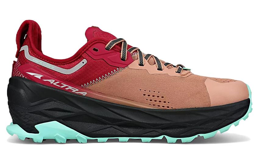 Order (W) Altra Olympus 5 Trailrunning-Schuhe Rot/Braun/Blau AL0A7R74961