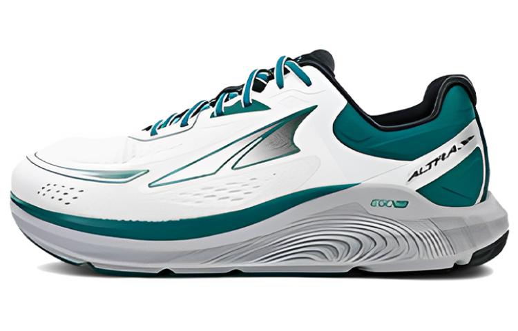 (Women) Altra Paradigm 6 Running Shoes White Green Anti-Slip Cushioning AL0A54841301