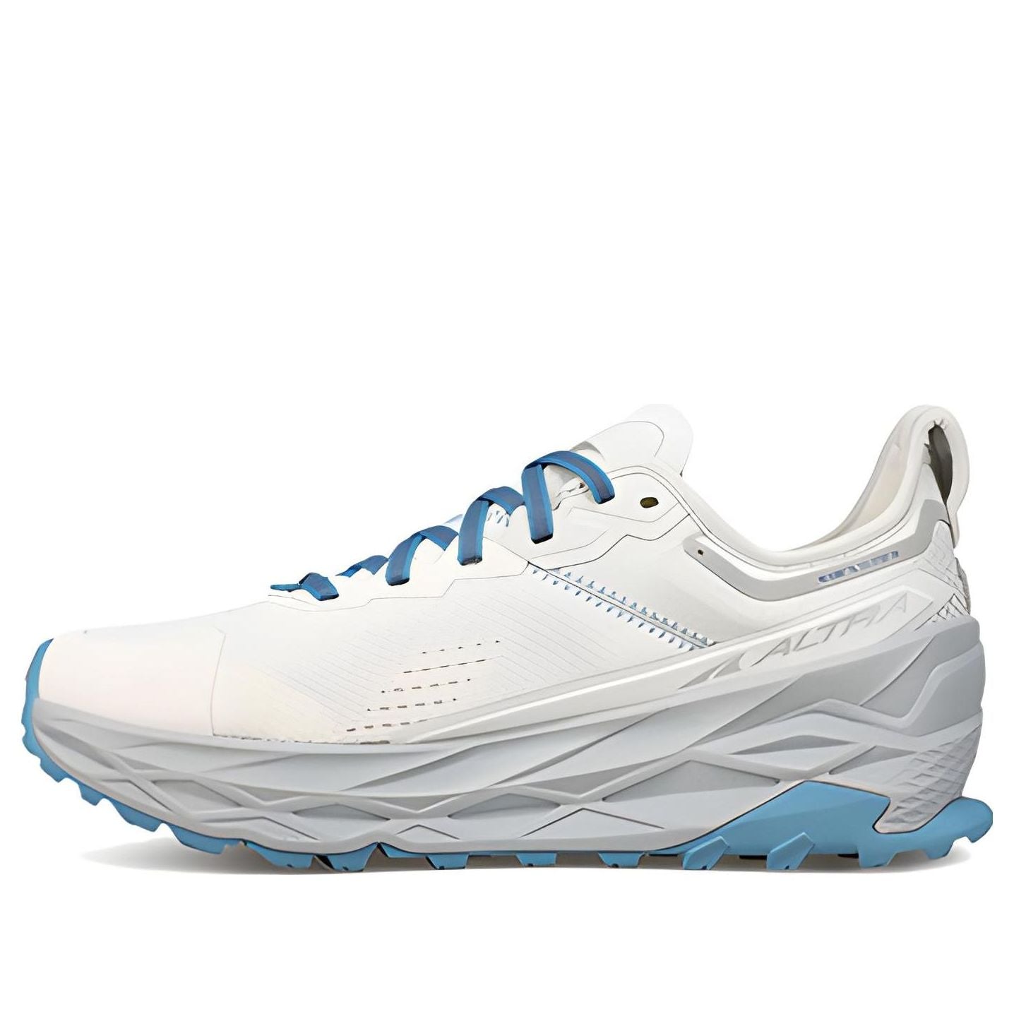 (Women) Altra Running Olympus 5 'White Blue' AL0A7R74140