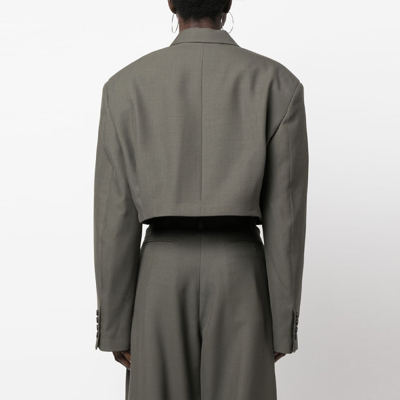 Shop (W) CHAQUETA BLAZER CORTA AMBUSH VERDE MUSGO BWEN036S23FAB0015300