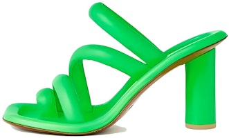(Women) AMBUSH 'Green Square Toe Block Heel' BWIH008S23LEA0017000 (Women) AMBUSH 'Green Square Toe Block Heel' BWIH008S23LEA0017000