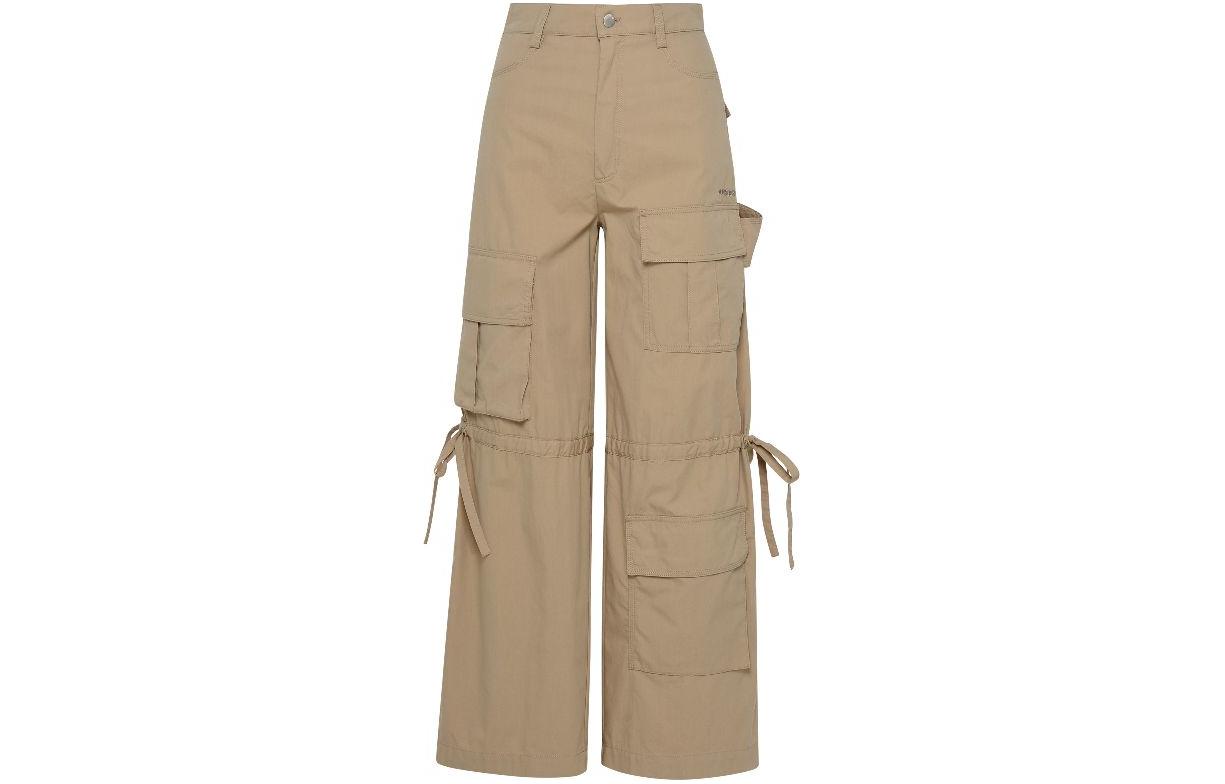 Order (W) Pantalones Cargo AMBUSH Utility con Botones Marrón Claro BWCA033F22FAB0016100