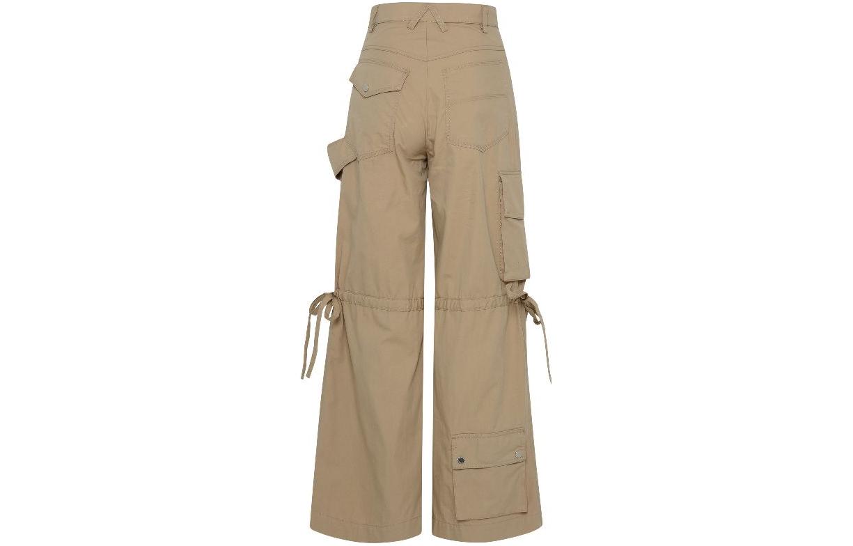Lookbook (W) Pantalones Cargo AMBUSH Utility con Botones Marrón Claro BWCA033F22FAB0016100