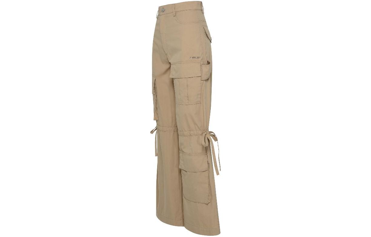 Shop (W) Pantalones Cargo AMBUSH Utility con Botones Marrón Claro BWCA033F22FAB0016100