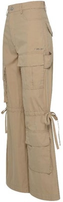 (W) Pantalones Cargo AMBUSH Utility con Botones Marrón Claro BWCA033F22FAB0016100 Shop (W) Pantalones Cargo AMBUSH Utility con Botones Marrón Claro BWCA033F22FAB0016100