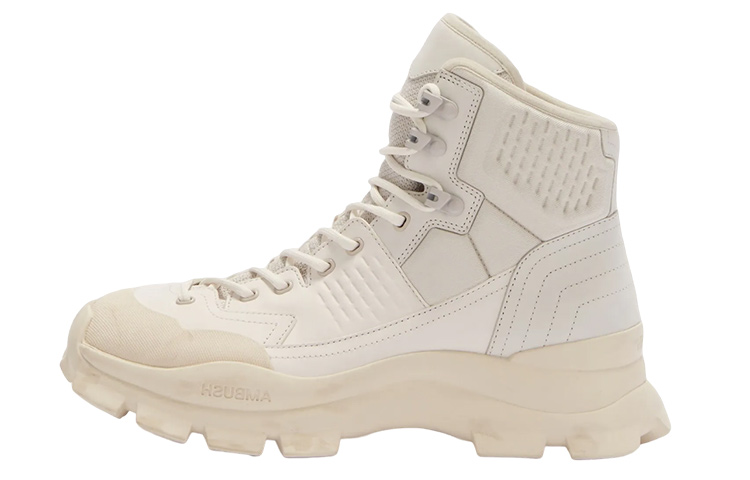 (Women) AMBUSH Boot 'Beige Fashion Lace-Up' BWIE007F22LEA0016161