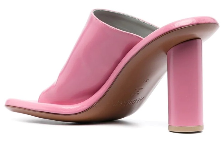 (W) AMBUSH Calf Leather Slip-On High Heel Sandal 'Pink' 圖 3