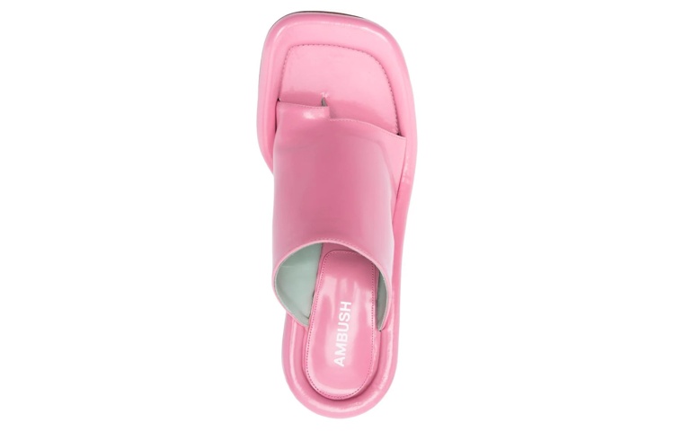 (W) AMBUSH Calf Leather Slip-On High Heel Sandal 'Pink' 圖 4
