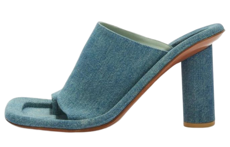 (Women) AMBUSH Denim Chunky Heel Sandal 'Blue Fashion' BWIJ001S23DEN0014500