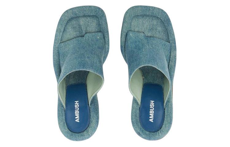 (W) AMBUSH Denim Chunky Heel Sandal 'Blue Fashion' 圖 3