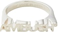 Order (W) Anillo Decorativo Plateado con Letra Grabada Hueca de AMBUSH. BWOC022S23BRA0017200