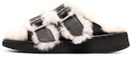 Buy (W) AMBUSH Selipar Rata 'Perincian Bulu Hitam' BWIH003F21LEA0011010