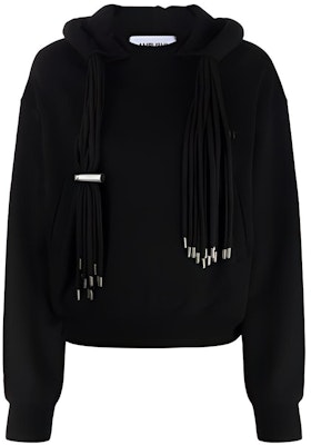 (W) アンブッシュ FW21 ブラック ドローストリング プルオーバー パーカー カジュアルウェア BWBB004F21FLE0011010 Buy (W) アンブッシュ FW21 ブラック ドローストリング プルオーバー パーカー カジュアルウェア BWBB004F21FLE0011010