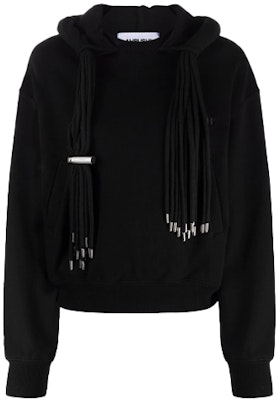 (W) アンブッシュ FW21 ブラック ドローストリング プルオーバー パーカー カジュアルウェア BWBB004F21FLE0011010 Order (W) アンブッシュ FW21 ブラック ドローストリング プルオーバー パーカー カジュアルウェア BWBB004F21FLE0011010