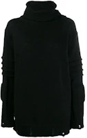 Order (W) AMBUSH 2021秋冬黑色高領毛衣羊毛套頭衫 12111827BLACK