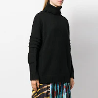 Purchase (W) AMBUSH 2021秋冬黑色高領毛衣羊毛套頭衫 12111827BLACK