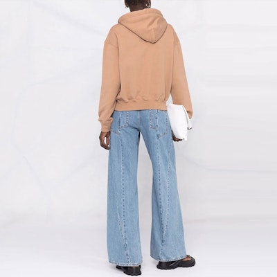 (W) AMBUSH FW21 Hoodie Coklat dengan Logo dan Detail Rumbai. BWBB004F21FLE0016262 Shop (W) AMBUSH FW21 Hoodie Coklat dengan Logo dan Detail Rumbai. BWBB004F21FLE0016262