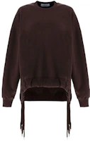 (Women) Ambush FW21 Brown Logo Crewneck Long Sleeve Sweatshirt Fashion BWBA003F21FLE0016464 (Women) Ambush FW21 Brown Logo Crewneck Long Sleeve Sweatshirt Fashion BWBA003F21FLE0016464