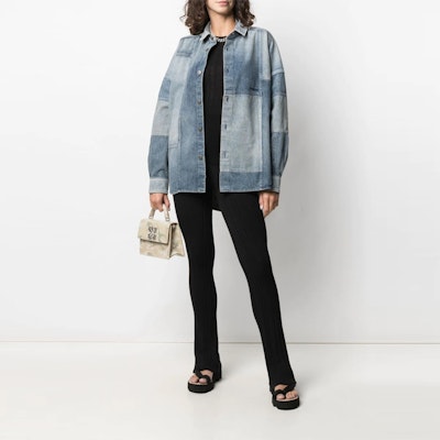 (W) AMBUSH 2021秋冬蓝色牛仔拼接长袖衬衫 BWYD001S21DEN0014545 Lookbook (W) AMBUSH 2021秋冬蓝色牛仔拼接长袖衬衫 BWYD001S21DEN0014545