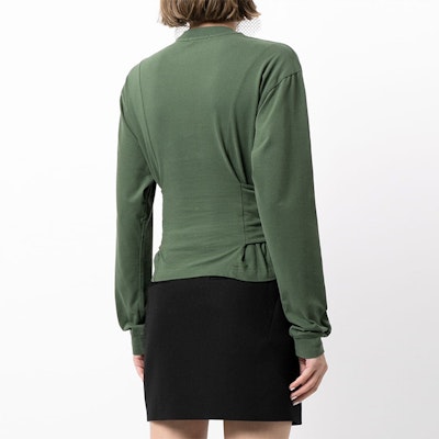 (W) AMBUSH FW21 綠色長袖腰部細節套頭T恤。 BWAB008F21JER0015719 Shop (W) AMBUSH FW21 綠色長袖腰部細節套頭T恤。 BWAB008F21JER0015719