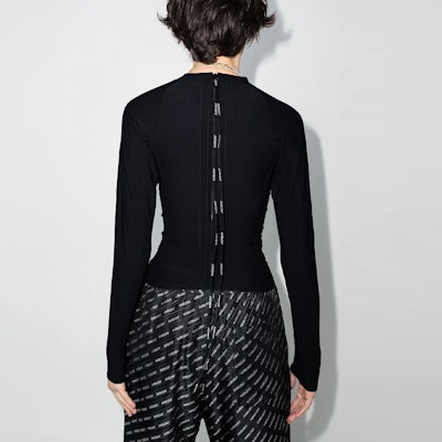 (Women) AMBUSH FW21 Logo Crewneck Fitness Shirt Black BMAD001F20FAB0011000 Lookbook (Women) AMBUSH FW21 Logo Crewneck Fitness Shirt Black BMAD001F20FAB0011000