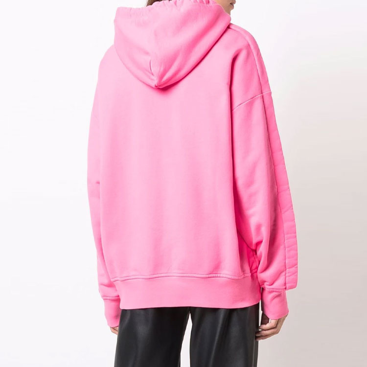 Shop (W) AMBUSH 2021秋冬粉色刺绣标志连帽衫. BWBB006F21FLE0013030